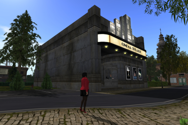 Myself standing in front of the cinema in the Westend