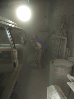 Sand-blasting